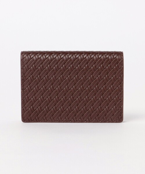 BEAMS HEART（ビームスハート）の「【ユニセックス】メッシュ 型押し レザー 名刺入れ（名刺入れ・メンズ・ブラック/ダークブラウン・ONE SIZE）」の7枚目の写真