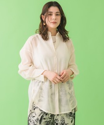 Paradise Picnic | Lallia Mu バックメッセージシアーブラウス(シャツ/ブラウス)