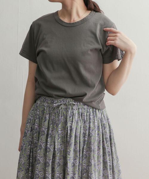 URBAN RESEARCH DOORS（アーバンリサーチドアーズ）の「『別注』Upcycle×DOORS　アップサイクルコンパクトTシャツ（Tシャツ/カットソー・レディース・ホワイト/チャコールグレー/ライトブルー/ピンク/オレンジ・FREE）」の3枚目の写真