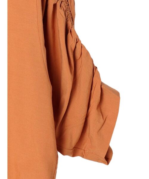 AMERICAN HOLIC(アメリカンホリック)の「Vネック袖ギャザーブラウス(シャツ/ブラウス・レディース・ブラック/オフホワイト/オレンジ・M/L)」の11枚目の写真