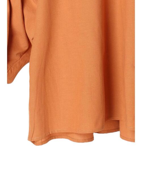 AMERICAN HOLIC(アメリカンホリック)の「Vネック袖ギャザーブラウス(シャツ/ブラウス・レディース・ブラック/オフホワイト/オレンジ・M/L)」の10枚目の写真