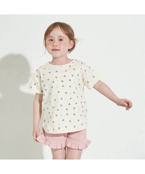 Lycee mine（リセマイン）の「フリルフリルショートパンツ（スウェットパンツ・キッズ・ベージュ/カーキ/ピンク/ミント/チャコール/ブラック/ラベンダー・110cm/100cm/120cm/130cm/140cm）」の14枚目の写真