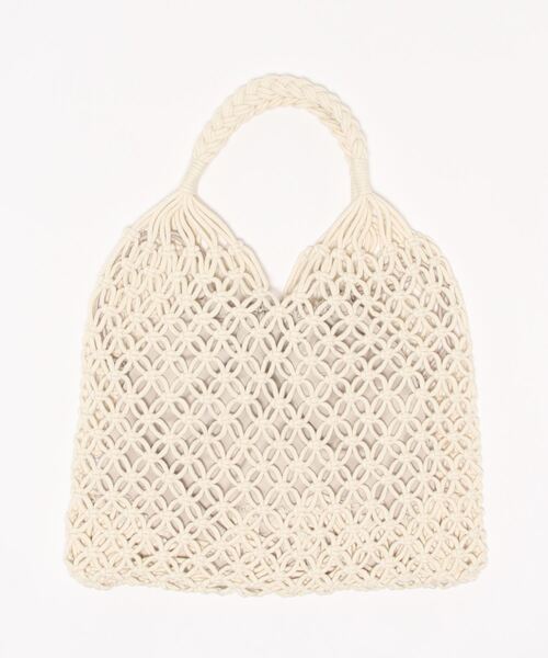 mysty woman（ミスティウーマン）の「マクラメトートバッグ 276764（トートバッグ・レディース・ベージュ/ブラウン/オフホワイト・FREE）」の17枚目の写真