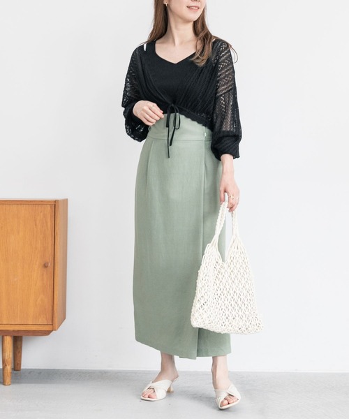 mysty woman（ミスティウーマン）の「マクラメトートバッグ 276764（トートバッグ・レディース・ベージュ/ブラウン/オフホワイト・FREE）」の5枚目の写真