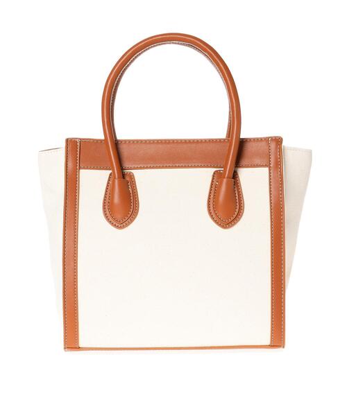 INGNI（イング）の「コンビ配色トートBAG（トートバッグ・レディース・ブラック/キャメル・ONE SIZE）」の5枚目の写真