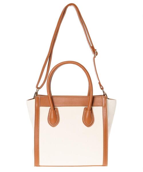 INGNI（イング）の「コンビ配色トートBAG（トートバッグ・レディース・ブラック/キャメル・ONE SIZE）」の11枚目の写真