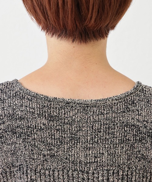 natural couture（ナチュラルクチュール）の「杢もくメランジニットタンク（タンクトップ・レディース・オフホワイト/ブラック/ベージュ/グリーン/ピンク・FREE）」の9枚目の写真