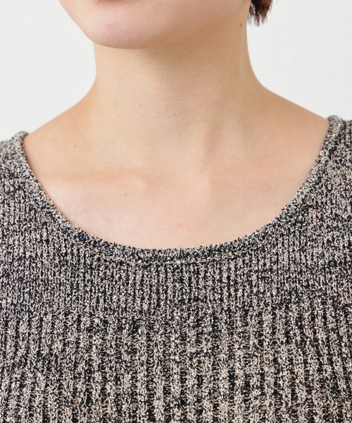 natural couture（ナチュラルクチュール）の「杢もくメランジニットタンク（タンクトップ・レディース・オフホワイト/ブラック/ベージュ/グリーン/ピンク・FREE）」の13枚目の写真