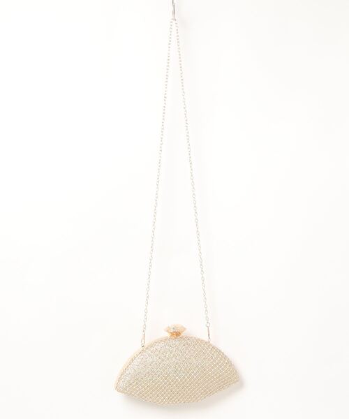 LA VORAGINE(ラ ヴォラジネ)の「結婚式BAG キラキラがま口クラッチハンドバッグ/ショルダーバッグ 入学式 卒業式 パーティー セレモニー(クラッチバッグ・レディース・ブラック/シルバー/ピンク/ゴールド・FREE)」の5枚目の写真