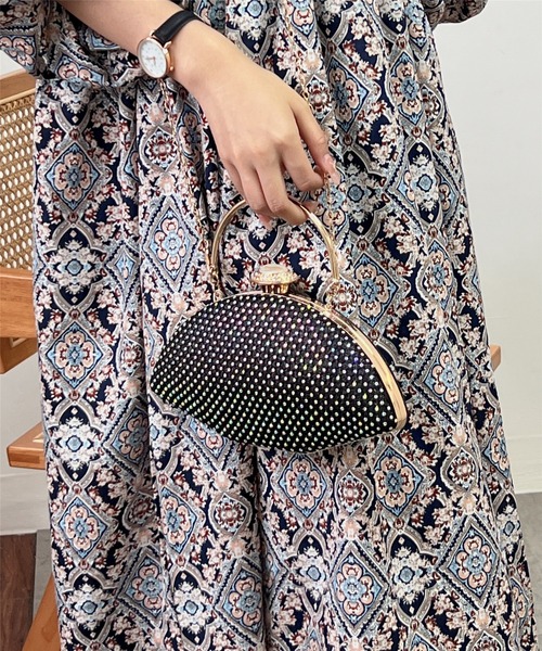 新品半額以下！がま口 ハンドバッグ＊卒業 入学 結婚 式典 パーティー 冠婚葬祭 新品半額以下！がま口 ハンドバッグ＊卒業 入学 結婚 式典