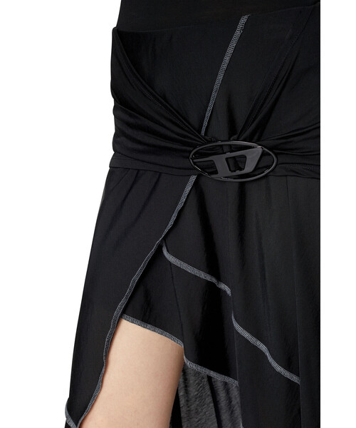 DIESEL（ディーゼル）の「レディース スカート アシンメトリー ミディ丈（スカート・レディース・グレー/ブラック・SMALL/LARGE/X-SMALL/MEDIUM）」の13枚目の写真