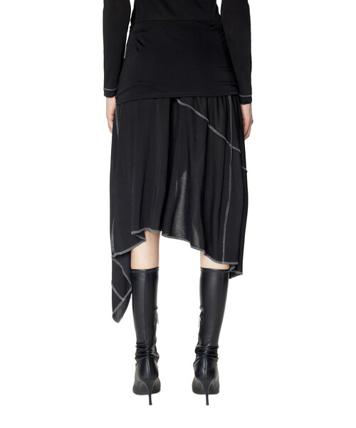 DIESEL（ディーゼル）の「レディース スカート アシンメトリー ミディ丈（スカート・レディース・グレー/ブラック・SMALL/LARGE/X-SMALL/MEDIUM）」の16枚目の写真