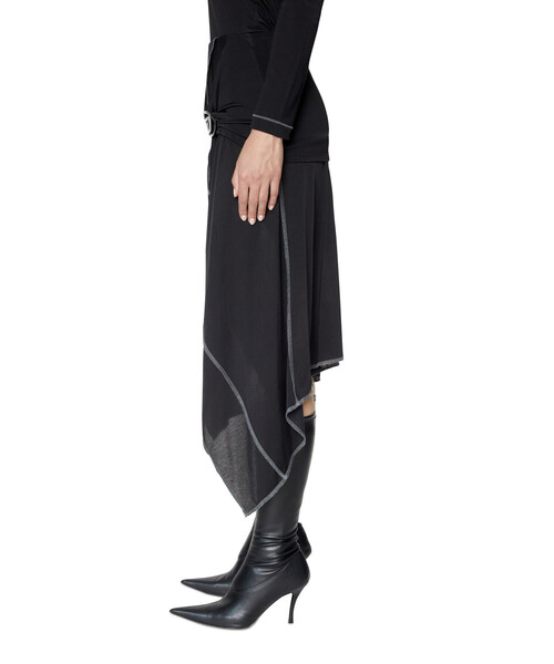 DIESEL（ディーゼル）の「レディース スカート アシンメトリー ミディ丈（スカート・レディース・グレー/ブラック・SMALL/LARGE/X-SMALL/MEDIUM）」の17枚目の写真