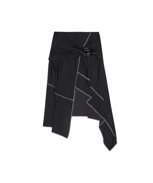 DIESEL（ディーゼル）の「レディース スカート アシンメトリー ミディ丈（スカート・レディース・グレー/ブラック・SMALL/LARGE/X-SMALL/MEDIUM）」の18枚目の写真