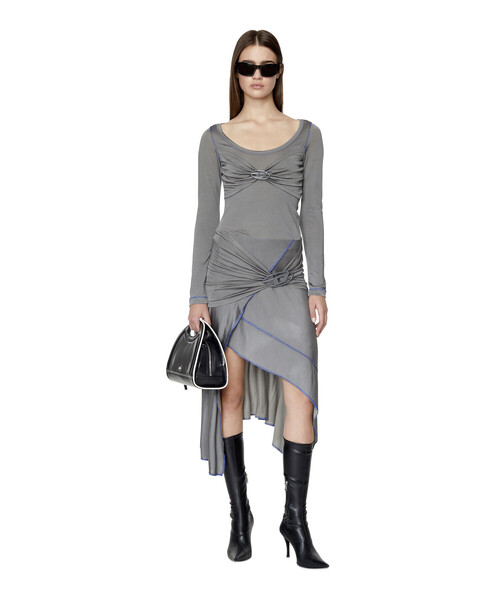 DIESEL（ディーゼル）の「レディース スカート アシンメトリー ミディ丈（スカート・レディース・グレー/ブラック・SMALL/LARGE/X-SMALL/MEDIUM）」の21枚目の写真