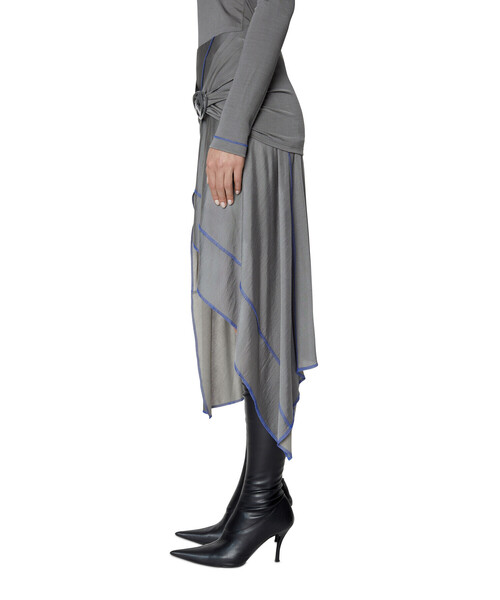 DIESEL（ディーゼル）の「レディース スカート アシンメトリー ミディ丈（スカート・レディース・グレー/ブラック・SMALL/LARGE/X-SMALL/MEDIUM）」の3枚目の写真