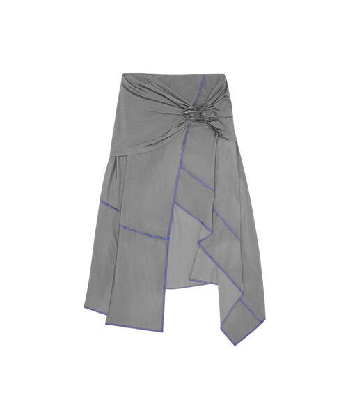 DIESEL（ディーゼル）の「レディース スカート アシンメトリー ミディ丈（スカート・レディース・グレー/ブラック・SMALL/LARGE/X-SMALL/MEDIUM）」の4枚目の写真