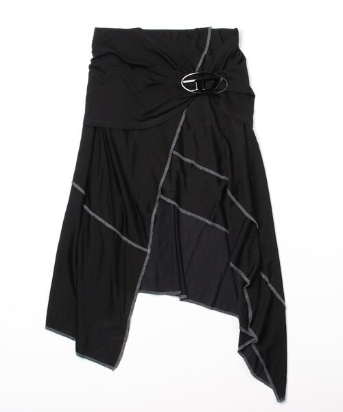 DIESEL（ディーゼル）の「レディース スカート アシンメトリー ミディ丈（スカート・レディース・グレー/ブラック・SMALL/LARGE/X-SMALL/MEDIUM）」の11枚目の写真