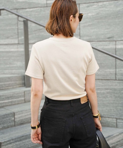 Deuxieme Classe（ドゥーズィエムクラス）の「Petite Tシャツ（Tシャツ/カットソー・レディース・ブラック/ホワイト/ベージュ・FREE）」の13枚目の写真