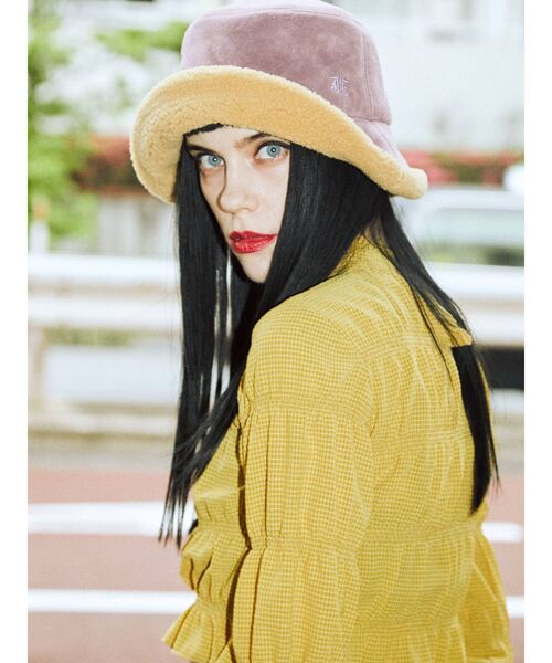 jouetie（ジュエティ）の「ボアブリムハット（ハット・レディース・ブラック/パープル/オフホワイト・FREE）」の16枚目の写真