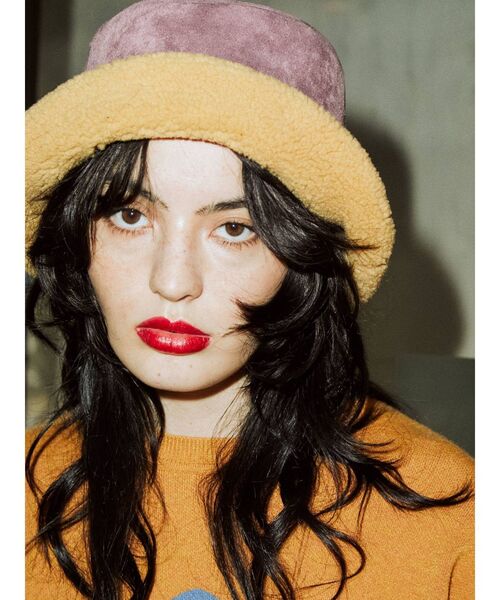 jouetie（ジュエティ）の「ボアブリムハット（ハット・レディース・ブラック/パープル/オフホワイト・FREE）」の14枚目の写真