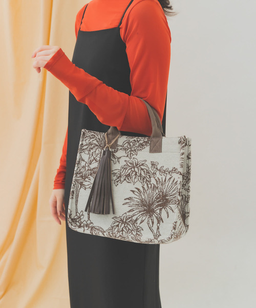 RODE SKO（ロデスコ）の「プチジャガードスクエアトートバッグ（トートバッグ・レディース・ブラック/ブラウン・ONE）」の4枚目の写真