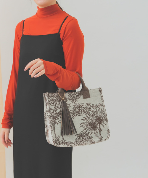 RODE SKO（ロデスコ）の「プチジャガードスクエアトートバッグ（トートバッグ・レディース・ブラック/ブラウン・ONE）」の6枚目の写真