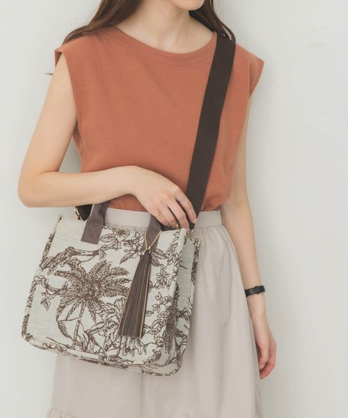 RODE SKO（ロデスコ）の「プチジャガードスクエアトートバッグ（トートバッグ・レディース・ブラック/ブラウン・ONE）」の10枚目の写真