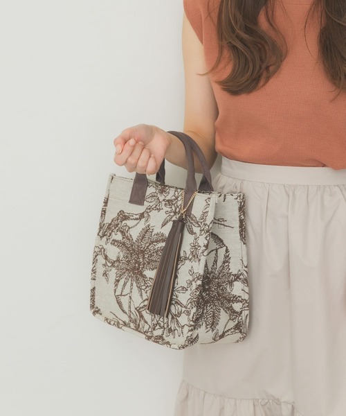 RODE SKO（ロデスコ）の「プチジャガードスクエアトートバッグ（トートバッグ・レディース・ブラック/ブラウン・ONE）」の12枚目の写真