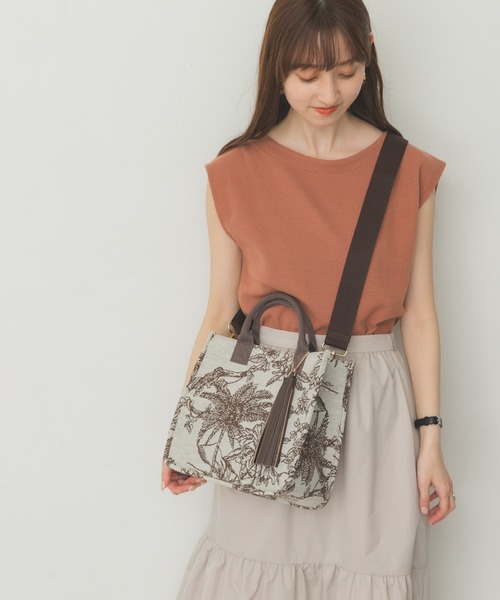 RODE SKO（ロデスコ）の「プチジャガードスクエアトートバッグ（トートバッグ・レディース・ブラック/ブラウン・ONE）」の20枚目の写真