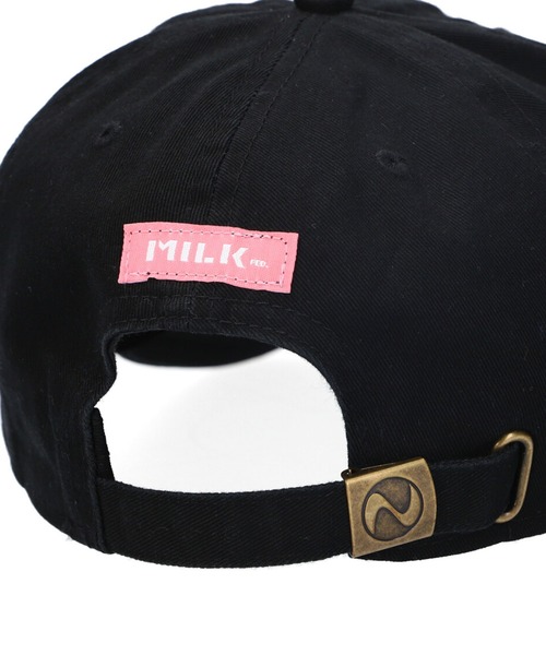 MILKFED.（ミルクフェド）の「M EMBROIDERY LOGO CAP/ロゴ刺繍 キャップ（キャップ・レディース・ブラック/ライトピンク/グリーン/ベージュ・ONE SIZE）」の12枚目の写真