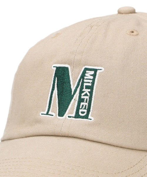 MILKFED.（ミルクフェド）の「M EMBROIDERY LOGO CAP/ロゴ刺繍 キャップ（キャップ・レディース・ブラック/ライトピンク/グリーン/ベージュ・ONE SIZE）」の15枚目の写真