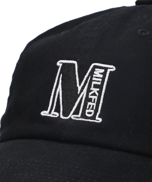 MILKFED.（ミルクフェド）の「M EMBROIDERY LOGO CAP/ロゴ刺繍 キャップ（キャップ・レディース・ブラック/ライトピンク/グリーン/ベージュ・ONE SIZE）」の17枚目の写真