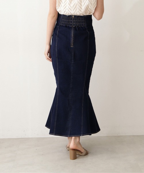 PROPORTION BODY DRESSING（プロポーションボディドレッシング）の「トライアングルデニムマーメイド / 1212220508（スカート・レディース・ブラック/ダークネイビー・SMALL/MEDIUM）」の16枚目の写真