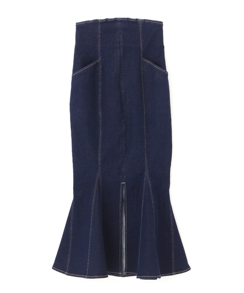 PROPORTION BODY DRESSING（プロポーションボディドレッシング）の「トライアングルデニムマーメイド / 1212220508（スカート・レディース・ブラック/ダークネイビー・SMALL/MEDIUM）」の19枚目の写真