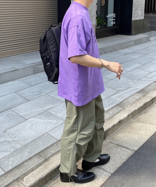 DISCOAT（ディスコート）の「アーチロゴ刺繍クラブTシャツ（Tシャツ/カットソー・レディース・パープル/ブラウン/オフホワイト・FREE）」の7枚目の写真