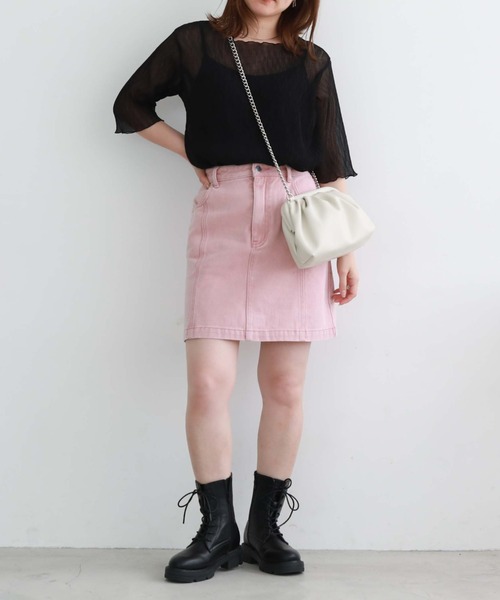 archives(アルシーヴ)の「チェーンがま口バッグ(ショルダーバッグ・レディース・ブラック/アイボリー/グレイッシュベージュ・FREE)」の9枚目の写真