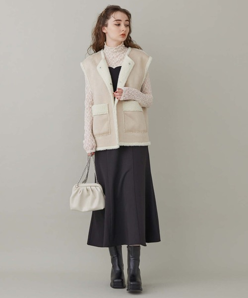 archives(アルシーヴ)の「チェーンがま口バッグ(ショルダーバッグ・レディース・ブラック/アイボリー/グレイッシュベージュ・FREE)」の22枚目の写真