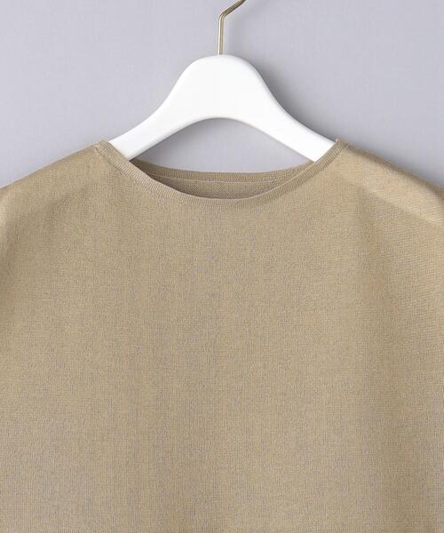 UNITED ARROWS（ユナイテッドアローズ）の「シアー フレンチスリーブ ニット（ニット/セーター・レディース・ベージュ/ライム・FREE）」の13枚目の写真