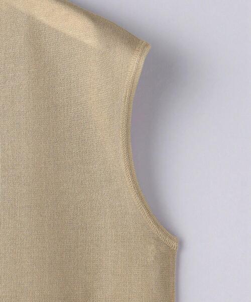 UNITED ARROWS（ユナイテッドアローズ）の「シアー フレンチスリーブ ニット（ニット/セーター・レディース・ベージュ/ライム・FREE）」の12枚目の写真