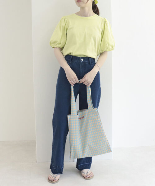 fredy repit（フレディレピ）の「デニムストレートパンツ（デニムパンツ・レディース・ブルー/ライトパープル/チャコールグレー・36/38）」の4枚目の写真