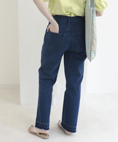 fredy repit（フレディレピ）の「デニムストレートパンツ（デニムパンツ・レディース・ブルー/ライトパープル/チャコールグレー・36/38）」の9枚目の写真