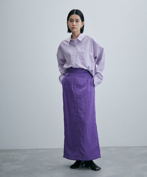 「ADAM ET ROPE'」 「VIOLETTE ROOM」長袖シャツ FREE ラベンダー レディース ADAM ET ROPE'（アダムエロペ）の「【Violette Room for ADAM ET