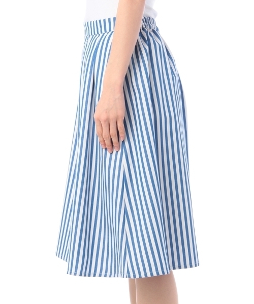 grove（グローブ）の「ミモレ丈フレアデザインスカート（スカート・レディース・ブルー/ブルー系1/ブラック/イエロー・03/02）」の6枚目の写真