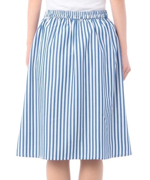 grove（グローブ）の「ミモレ丈フレアデザインスカート（スカート・レディース・ブルー/ブルー系1/ブラック/イエロー・03/02）」の7枚目の写真