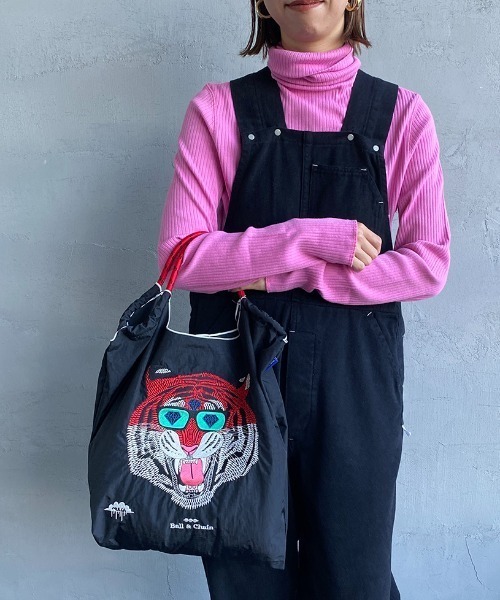Ball&Chain（ボールアンドチェーン）の「[BALL&CHAIN/ボールアンドチェーン] MULGA TORA 刺繍デザインナイロントートバッグ（トートバッグ・レディース・ブラック・M）」の16枚目の写真