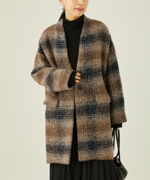 journal standard L'essage | コクーンミドルコート(ノーカラージャケット)