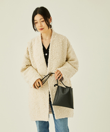 journal standard L'essage | コクーンミドルコート(ノーカラージャケット)