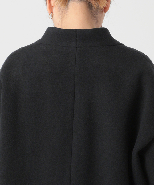 journal standard L'essage（ジャーナルスタンダードレサージュ）の「コクーンミドルコート（ノーカラージャケット・レディース・ネイビー/ブラウン系その他/ナチュラル・FREE）」の22枚目の写真