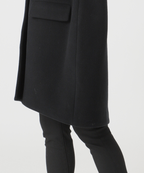 journal standard L'essage（ジャーナルスタンダードレサージュ）の「コクーンミドルコート（ノーカラージャケット・レディース・ネイビー/ブラウン系その他/ナチュラル・FREE）」の12枚目の写真